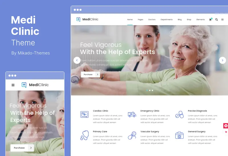 Motyw MediClinic - Motyw WordPress dla medycznej opieki zdrowotnej