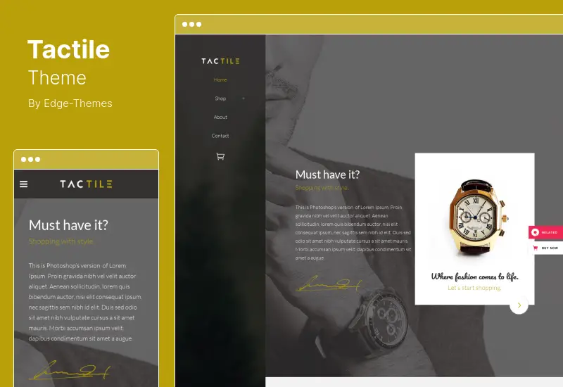 Motyw dotykowy — uniwersalny motyw WordPress