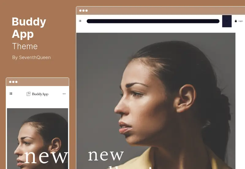 Motyw BuddyApp — motyw WordPress Mobile First Community