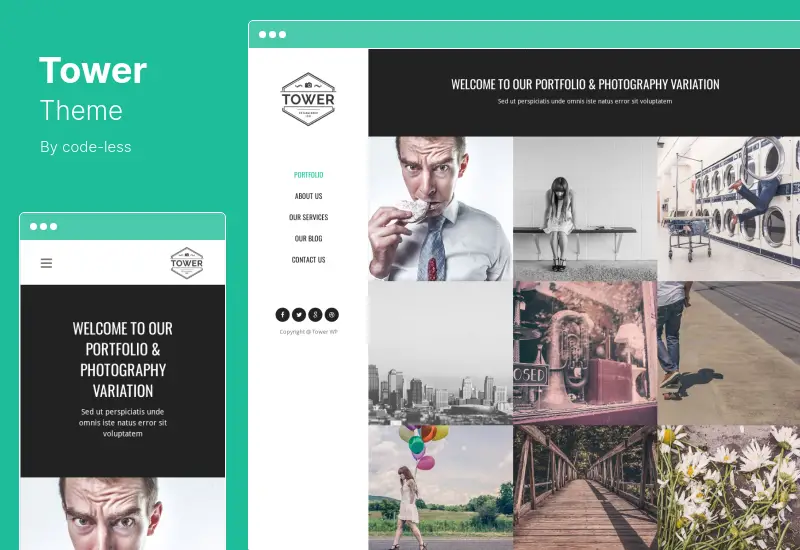 Motyw wieży — uniwersalny biznesowy motyw WordPress