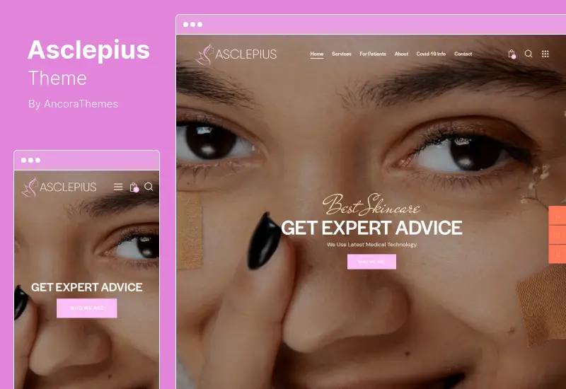 Asclepius 主題 - 醫生、醫療和保健 WordPress 主題
