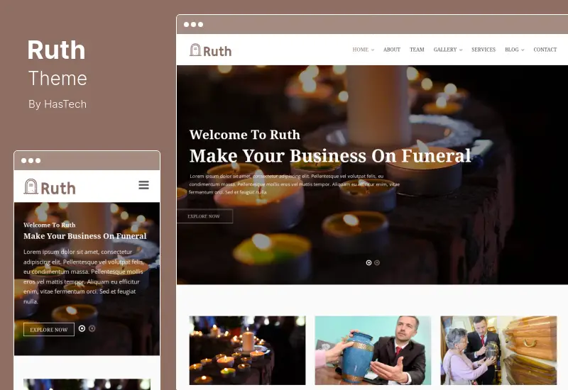 Tema Ruth - Tema WordPress Rumah Pemakaman