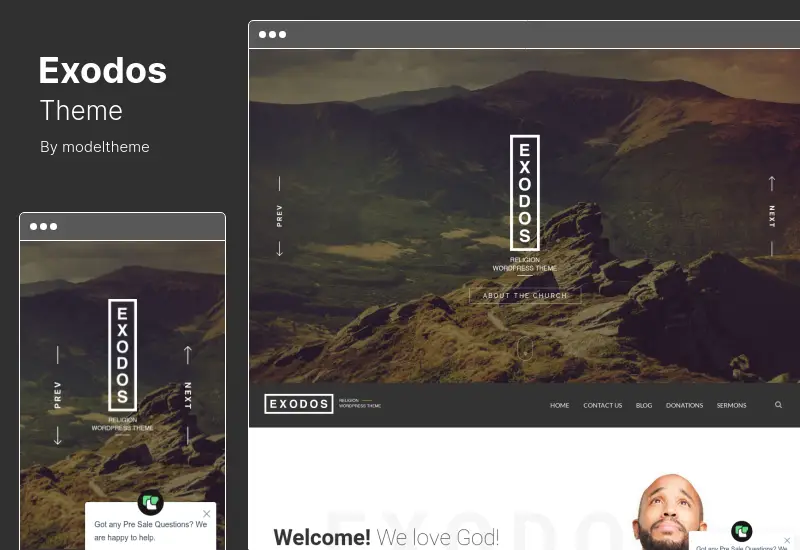 Tema Exodos - Tema WordPress Gereja