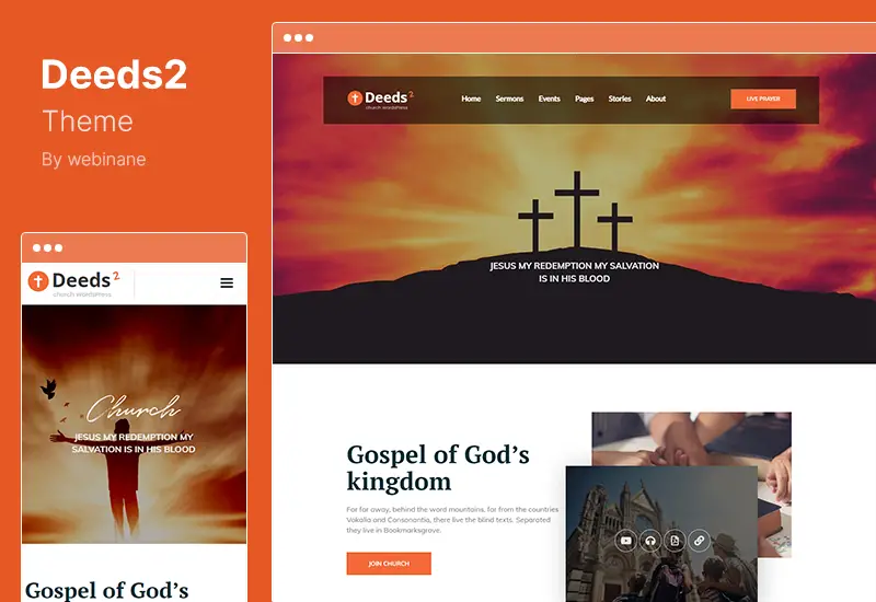 Tema Deeds2 - Tema WordPress Agama dan Gereja