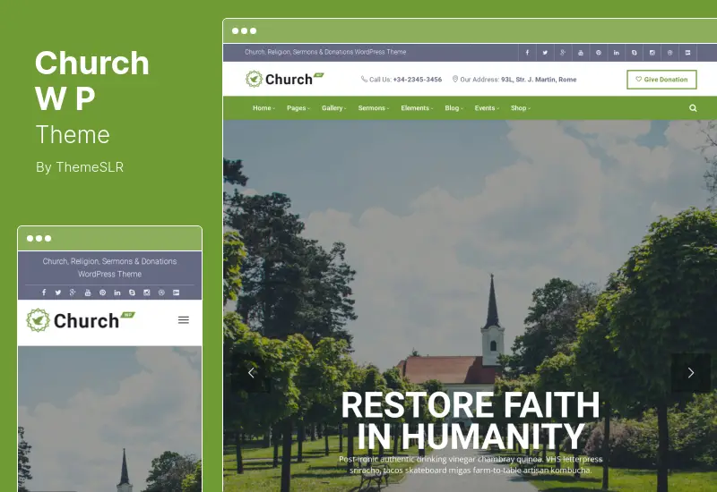 Tema ChurchWP - Tema WordPress Kontemporer untuk Gereja