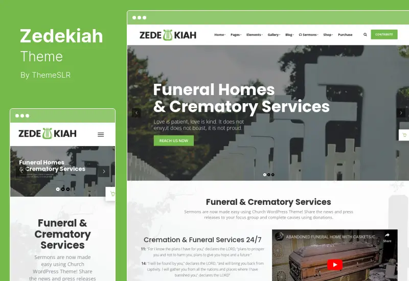 Tema Zedekiah - Tema WordPress Serbaguna Gereja & Agama