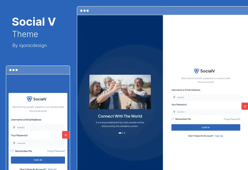 SocialV 테마 - 소셜 네트워크 커뮤니티 BuddyPress 워드프레스 테마