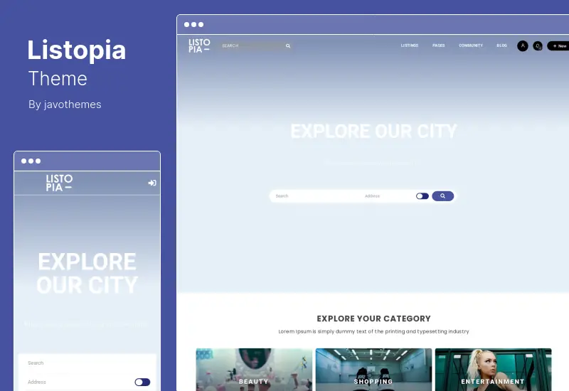 Listopia Theme - 디렉토리, 커뮤니티 WordPress Theme