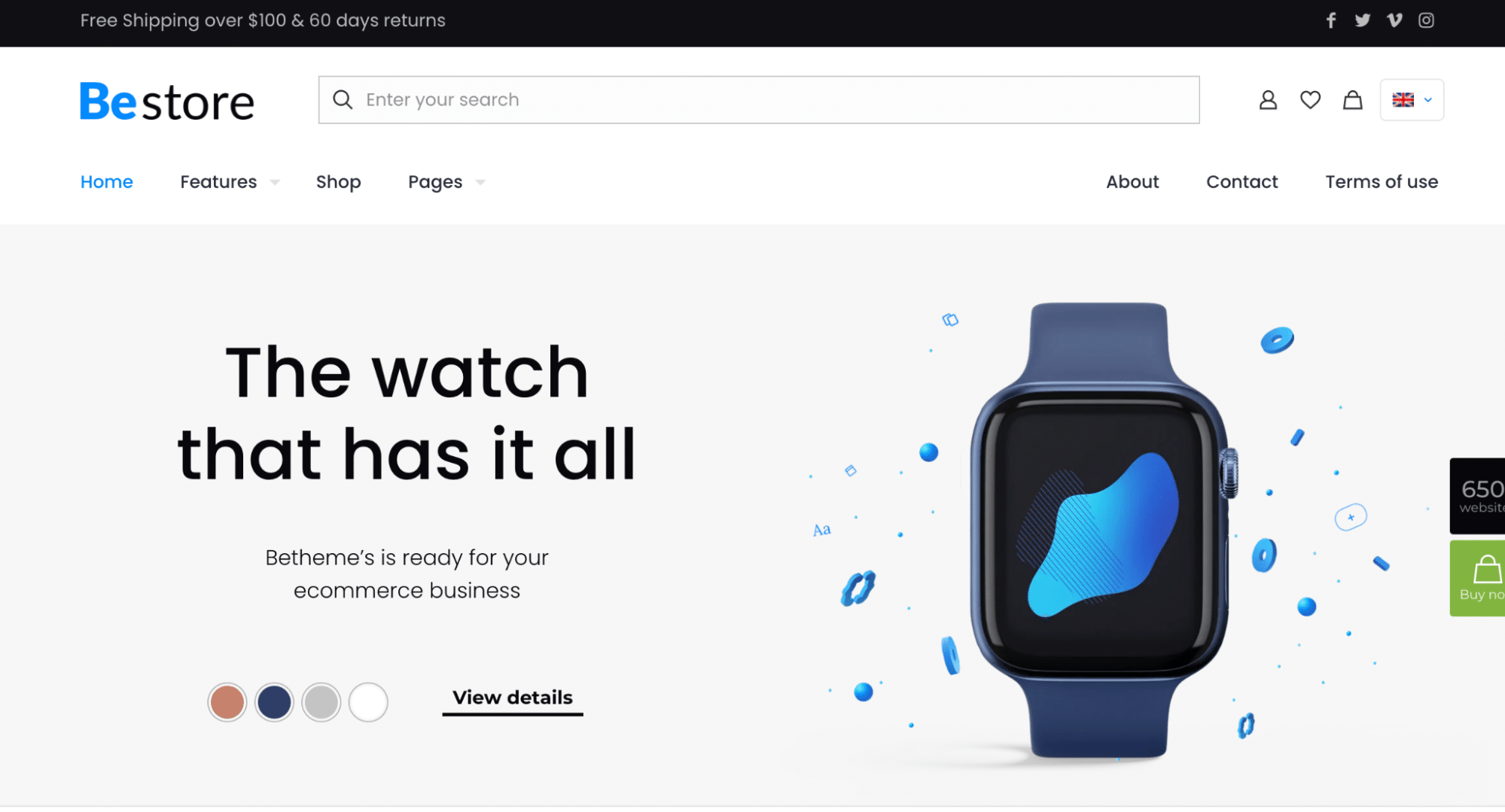 BeTheme 테마 - 출처: themuffingroup.com