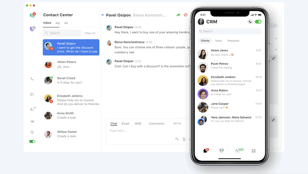 La démo du logiciel de chat en direct JivoChat vous convaincra qu'il s'agit de l'une des meilleures options de logiciel de chat en direct disponibles.