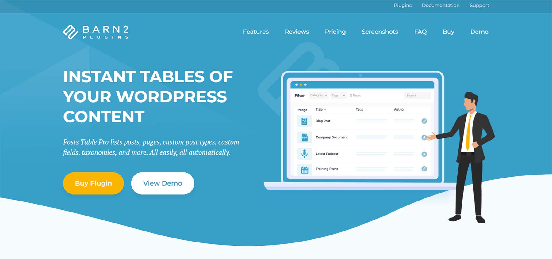 Posts Table Pro WordPress tablo eklentisi