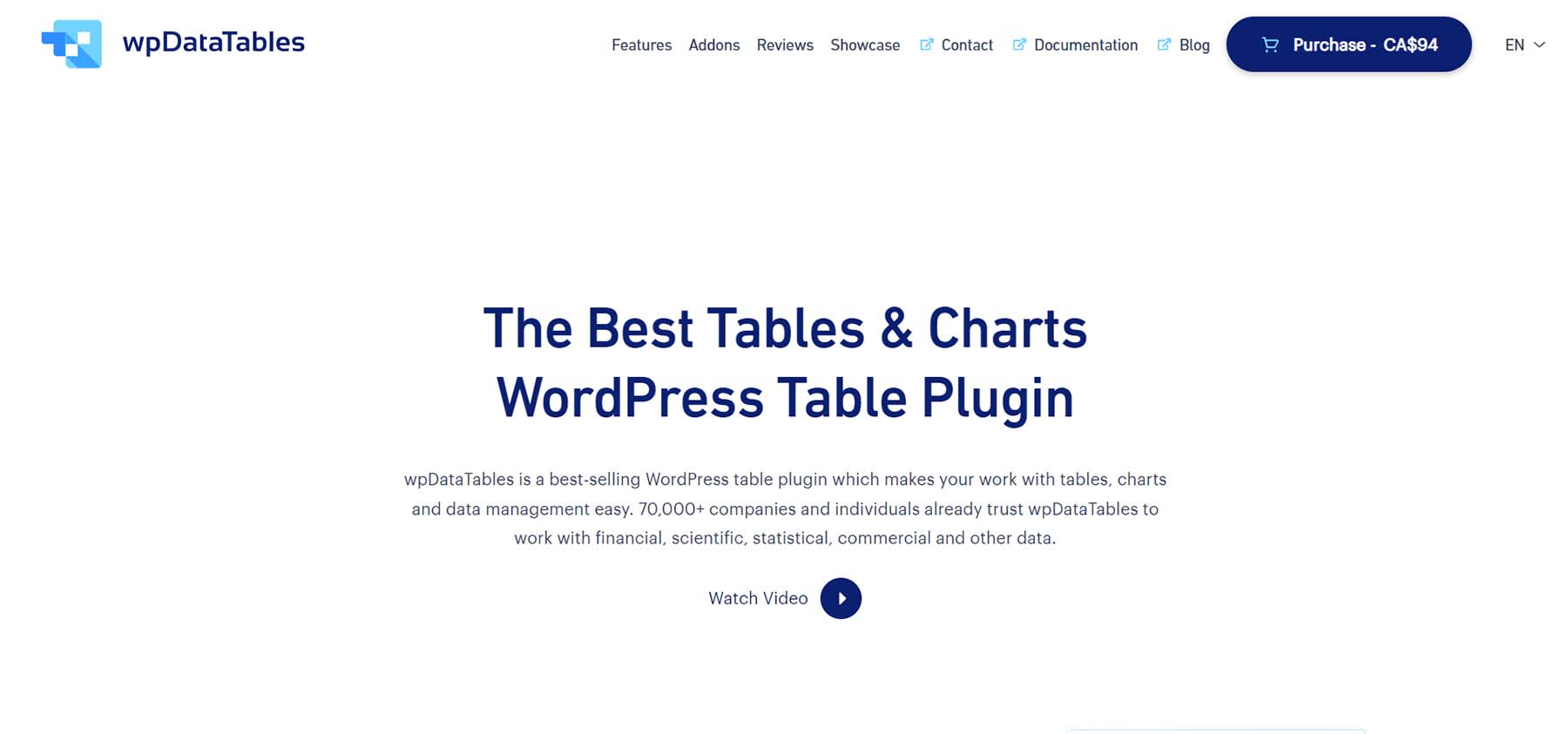 wpdatatables WordPress tablo ve grafik eklentisi