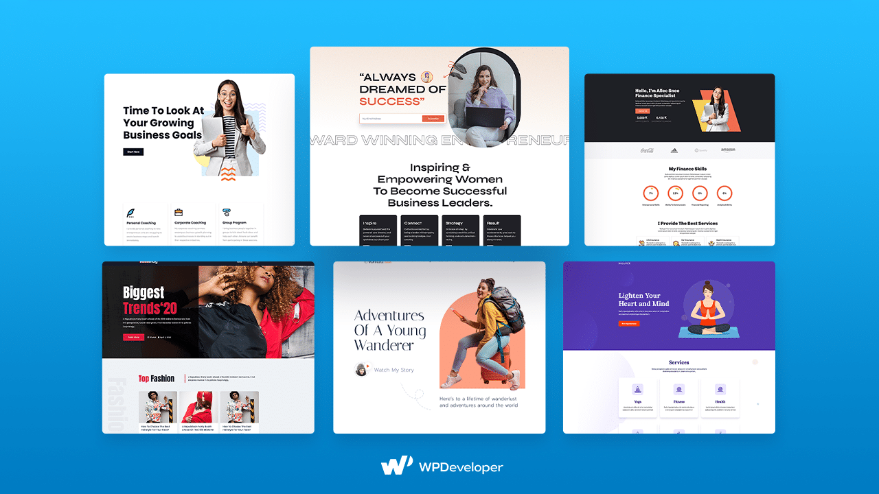plantilla de sitio web de mujeres women's website template