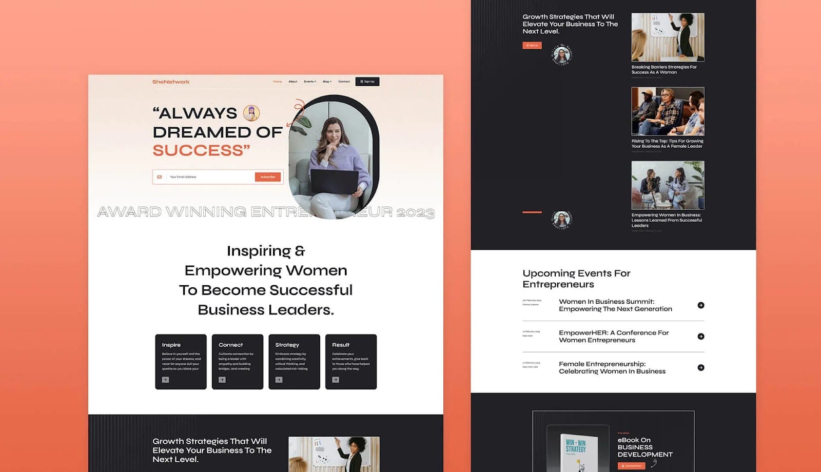 Plantillas de sitios web para mujeres Women’s Website Templates