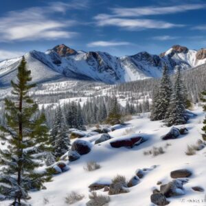 AI Image Lab生成的雪山照片