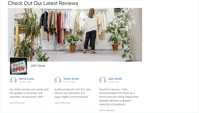 嵌入在 WordPress 网站中的 Facebook 评论 Facebook reviews, embedded in a WordPress website