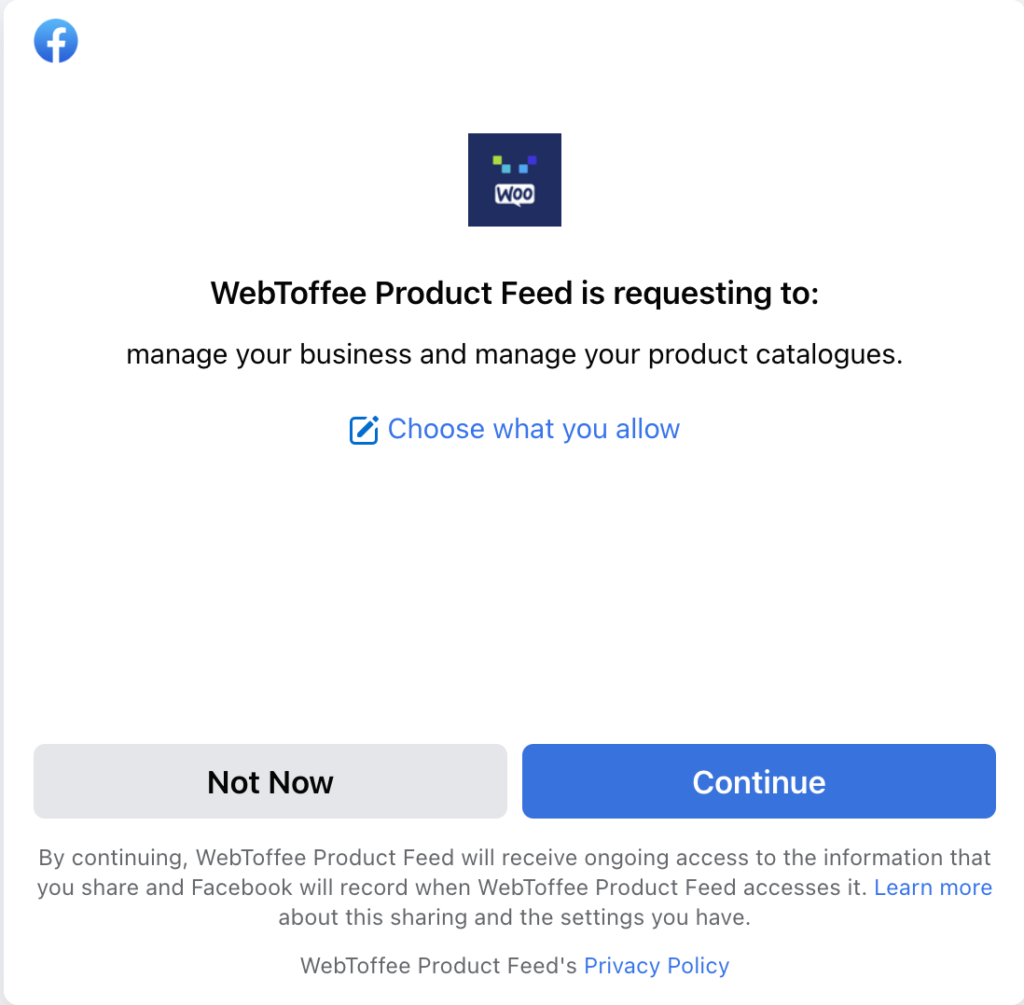 Facebook Business 계정에 대한 액세스 권한 부여