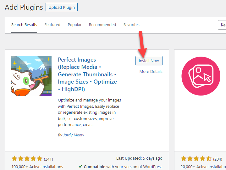 installer des images parfaites - images prêtes pour la rétine dans wordpress