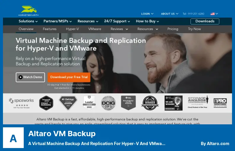 Altaro VM Backup - نسخ احتياطي للجهاز الظاهري والنسخ المتماثل لـ Hyper-V و VMware