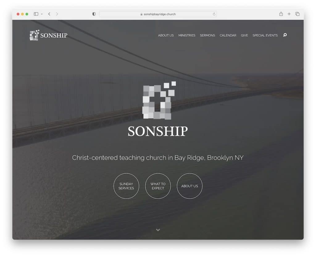 サンシップ ベイ リッジ教会のウェブサイト