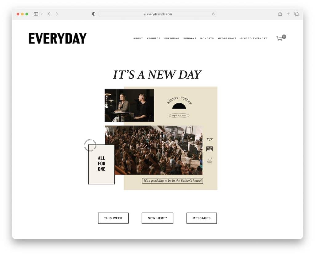 毎日の教会のウェブサイト