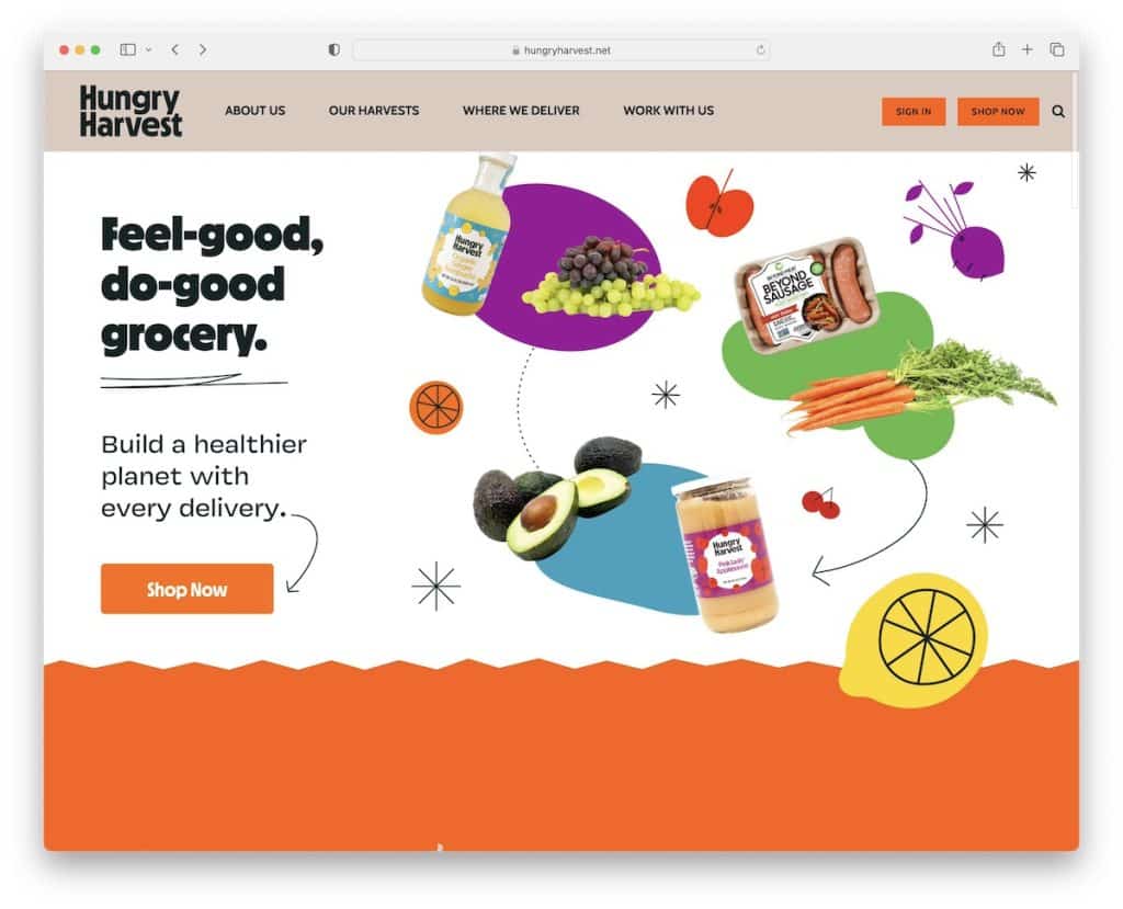 contoh e-niaga lapar panen squarespace