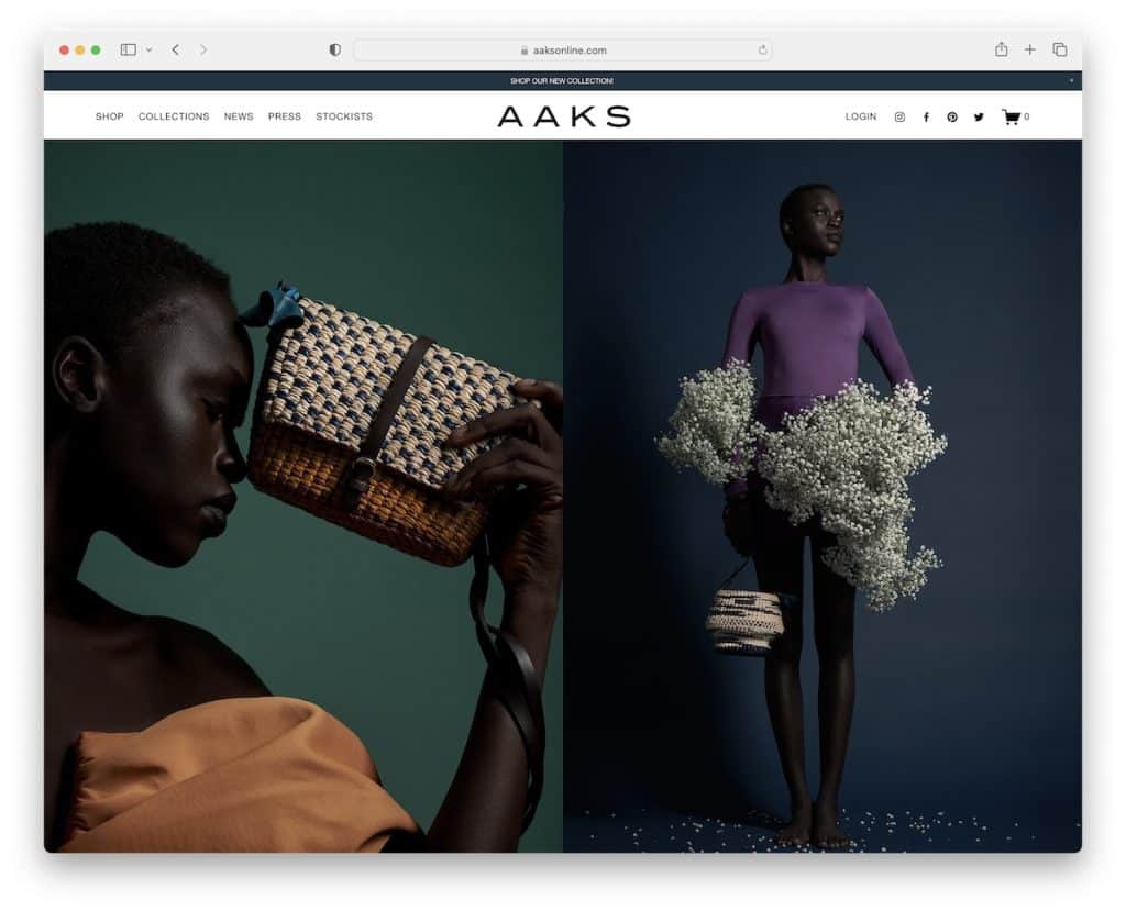 contoh e-niaga aaks squarespace