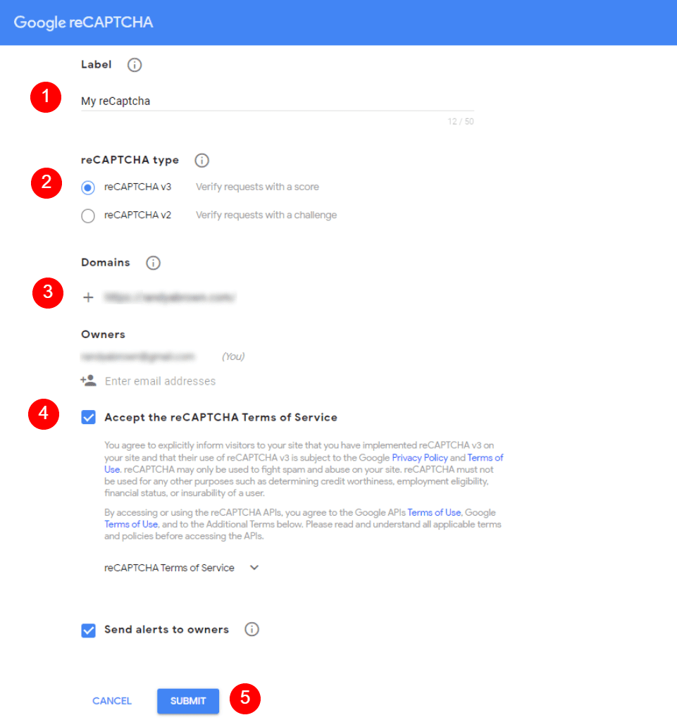 Como configurar o reCAPTCHA