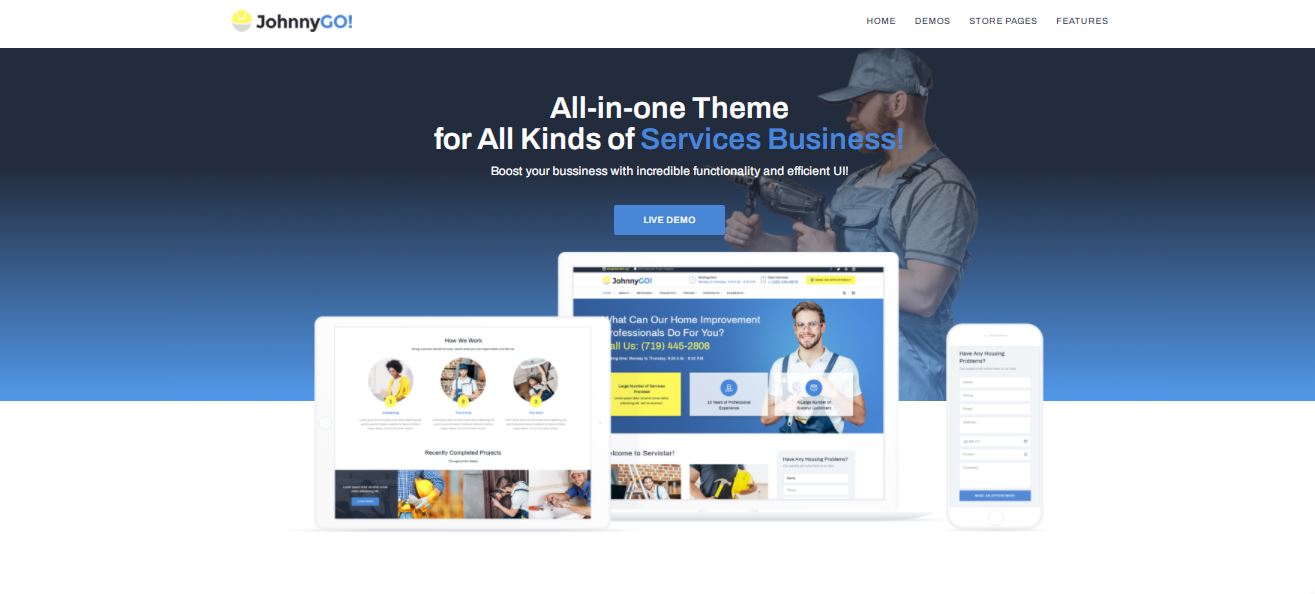 10+ Tema WordPress TemplateMonster Terbaik 2023 87 johnnygo personnel daily service templatemonster wordpress theme for you