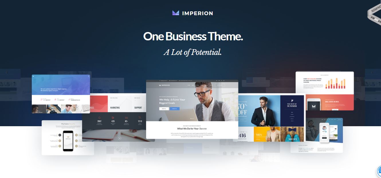 10+ Tema WordPress TemplateMonster Terbaik 2023 85 imperion potential business elementor theme
