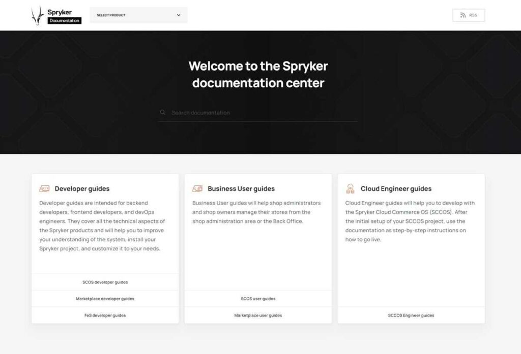 Pusat dokumentasi pengguna Spryker
