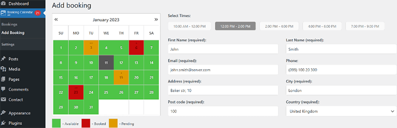 7 ปลั๊กอินจองนัดหมาย WordPress ที่ดีที่สุด 2023 (เปรียบเทียบ) 4 WordPress Appointment Booking Plugins