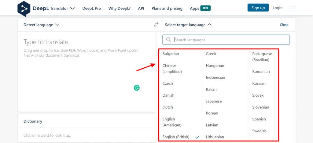 Bahasa DeepL
