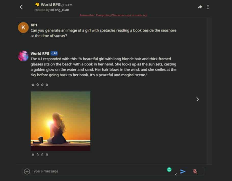 Pembuatan Gambar Karakter AI