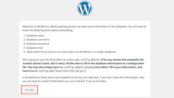 WordPress をローカルにインストールする Installing WordPress Summary Page