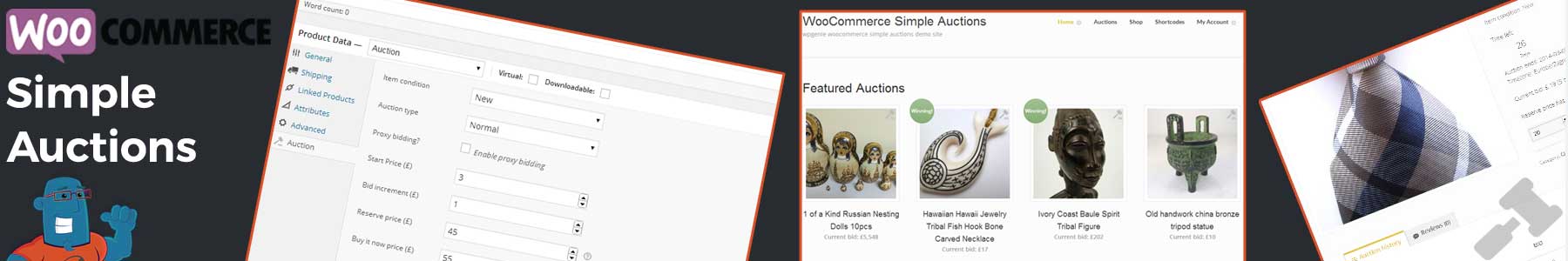 Complemento de subastas simples de WooCommerce