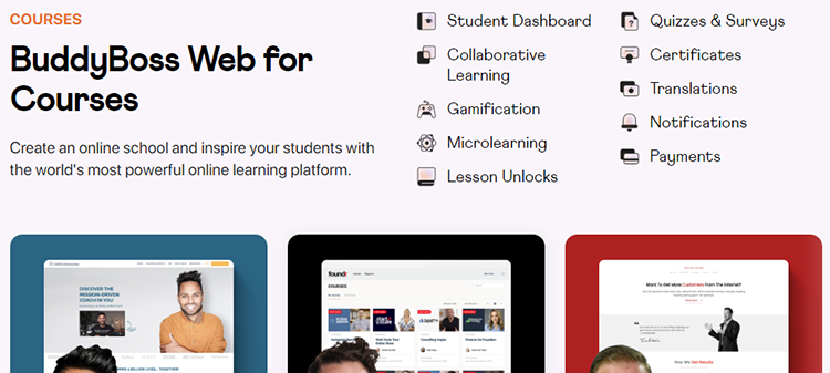 Las 8 mejores opciones para sitios web de cursos en línea 79 online course - BuddyBoss Image