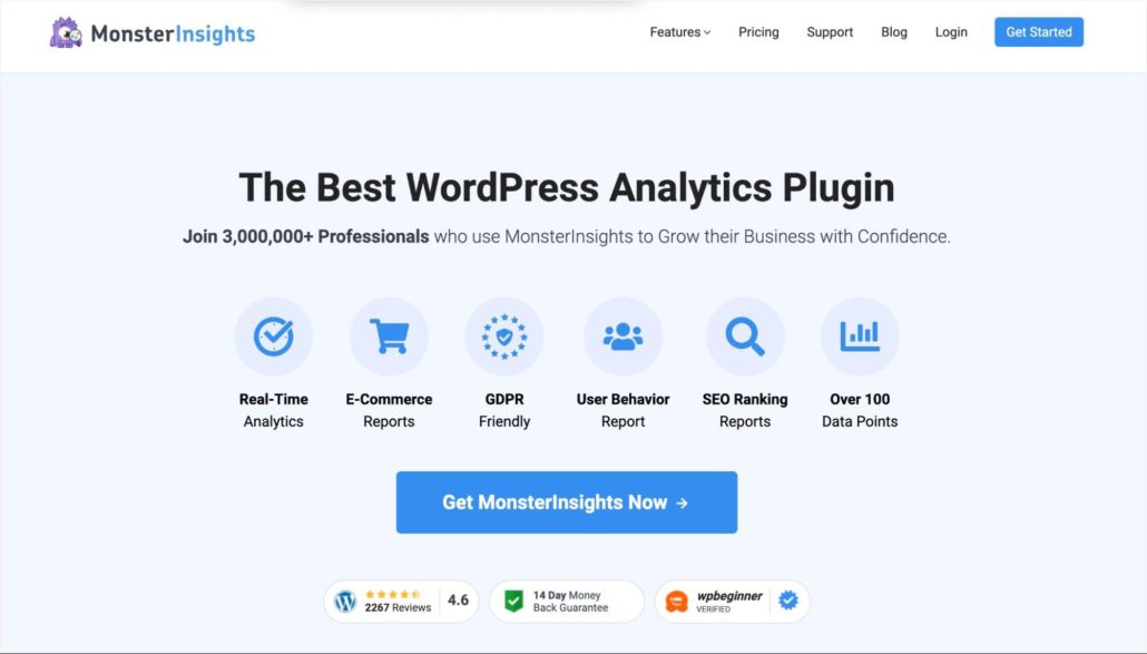Wtyczka MonsterInsights do śledzenia konwersji WooCommerce