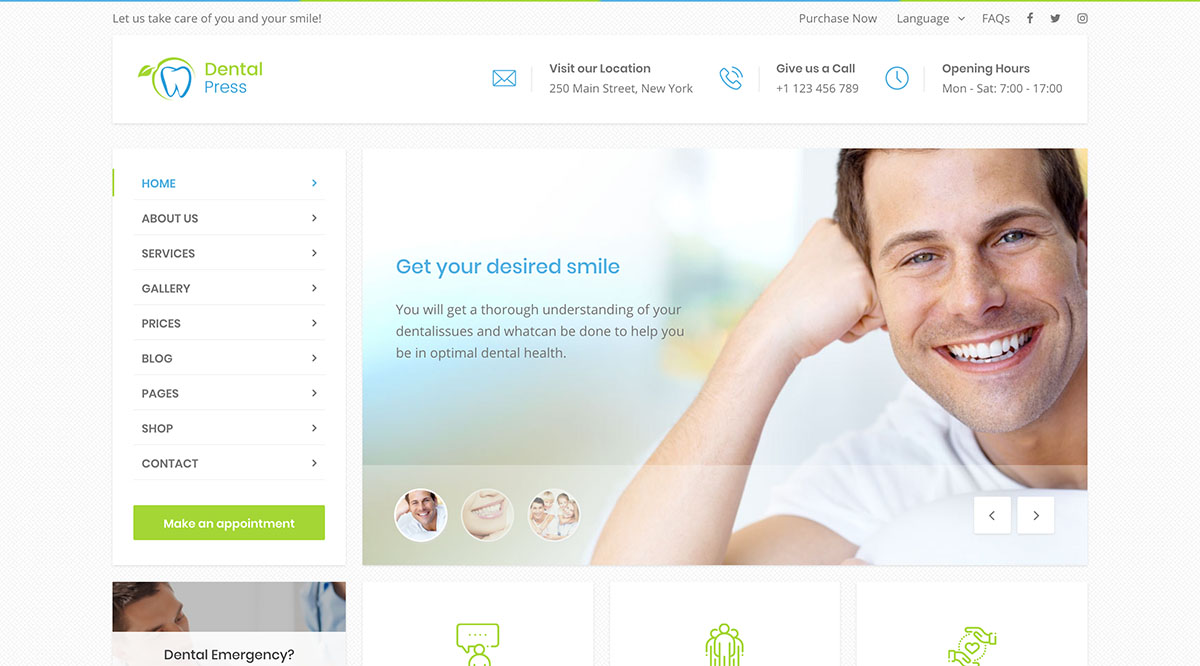 Motywy WordPress DentalPress Najlepszy dentysta