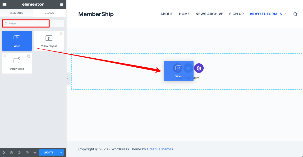 Cara Membuat Situs Keanggotaan dengan Elementor dan HappyAddons 16 Create Video Tutorial Page on Your Membership Site Using Elementor