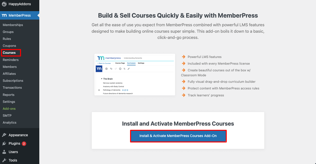 Cara Membuat Situs Keanggotaan dengan Elementor dan HappyAddons 20 How to Sell Membership Course on Membership Website