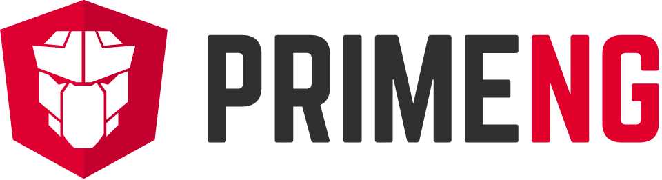 الشعار الرسمي لمكتبة مكون PrimeNG Angular.