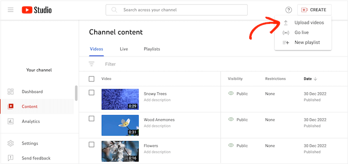 Mengunggah video ke YouTube Uploading videos to YouTube