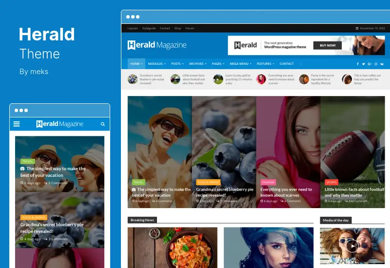 Motyw Herald — motyw WordPress dla gazet i portali informacyjnych