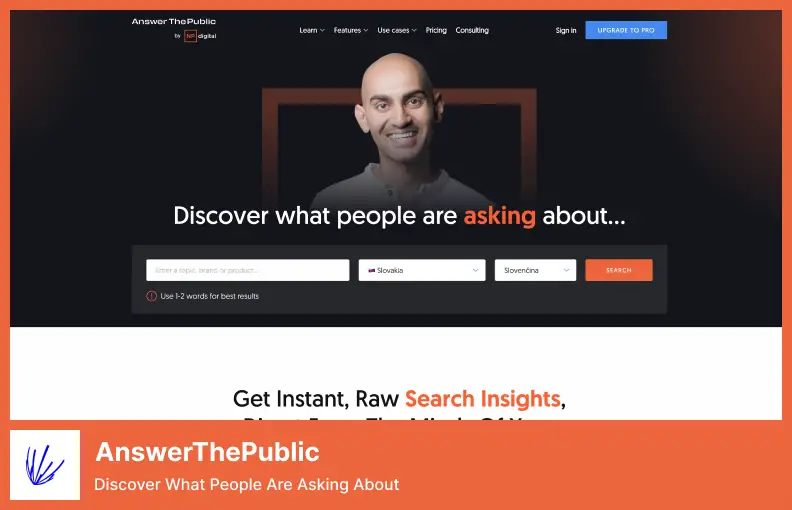 AnswerThePublic — dowiedz się, o co ludzie pytają