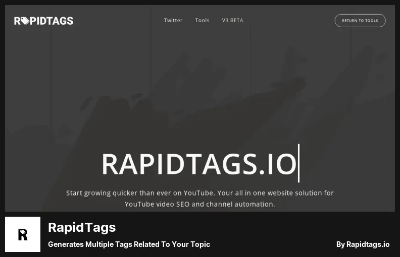 RapidTags — generuje wiele tagów związanych z Twoim tematem