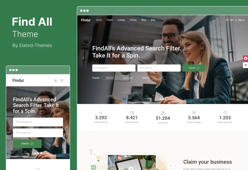 FindAll Theme - Tema WordPress pentru directorul de afaceri