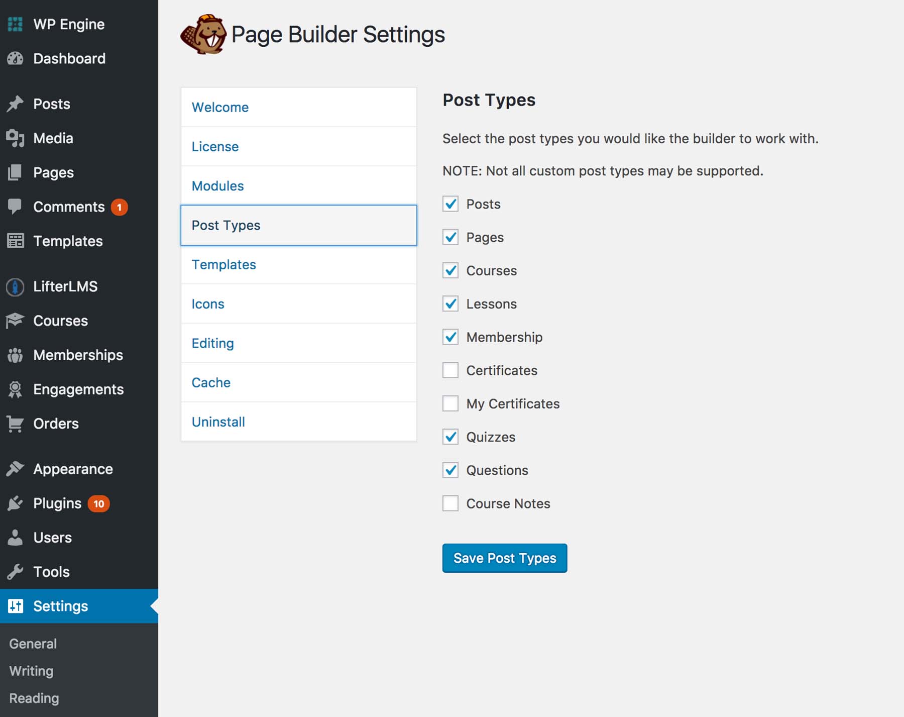 Beaver Builder und LifterLMS
