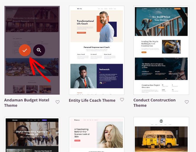 เพิ่มเทมเพลตใหม่ SeedProd Import SeedProd template