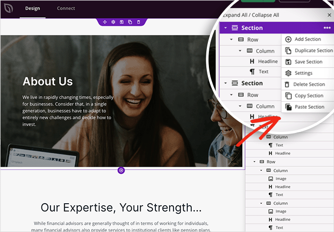 pasteWordPressbagian SeedProd Paste a section to another WordPress page